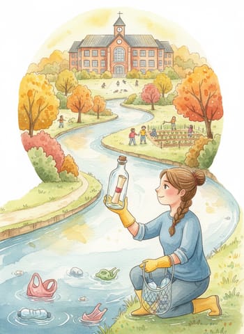 Cover of The Bottle in the River