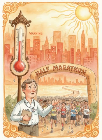 Portada de The Marathon in the Heat