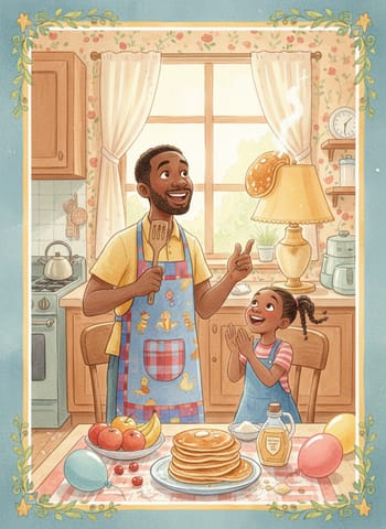 Portada de The Pancake on the Lamp