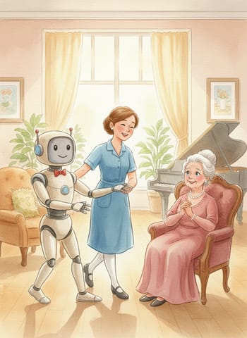 Cover of The Robot at the Care Home