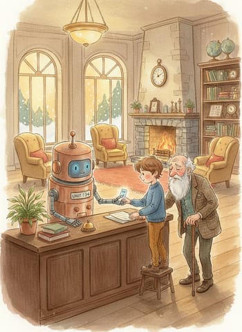 Portada de The Robot at the Hotel Desk