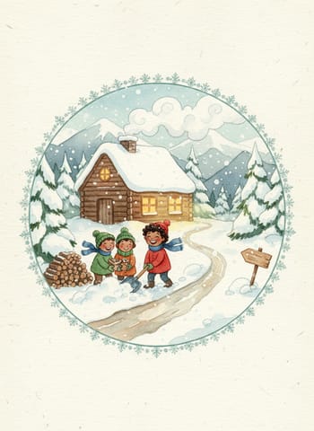 Cover of The Snowed-In Cabin