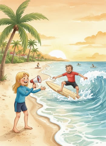 Cover of The Ten-Year-Old Surf Teacher