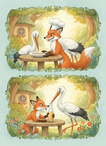 The Fox and the Stork