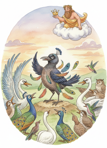 The Jay and the Peacock