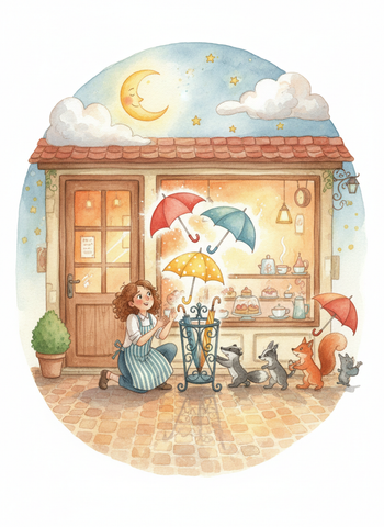 Three Umbrellas, One Stand